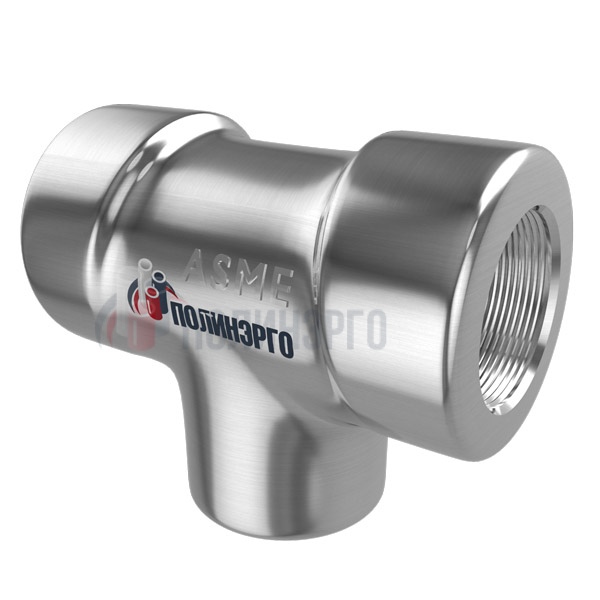 Каталог Тройник переходной резьбовой нержавеющий 1 1/2"х3/4" CL3000 NPT-F ASME B16.11