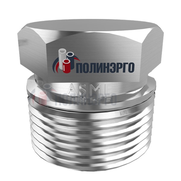 Каталог Пробка шестигранная нержавеющая 4" NPT-M ASME B16.11