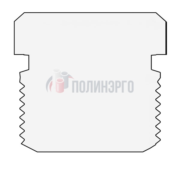  Пробка шестигранная 1/4" NPT-M ASME B16.11 - фото 2